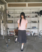 Hetty Cancan シースルーフリルウエストバンドミディスカート