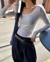 [ORIGINAL] Sera Deep Round Long Sleeve T-Shirt