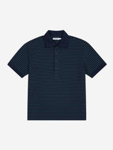 REGULAR STRIPE PK TEE (NAVY)