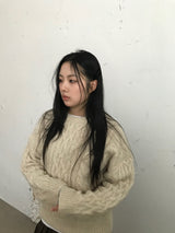 ツイストニットトップス (3color)
