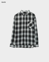 Spray check shirt