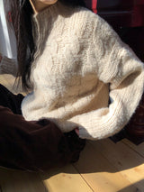 [MADE] MUHR ハイネックケーブルニット