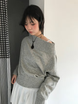 Airy Off-Shoulder Knit (3Colors)