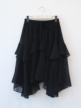 シフォンアンバランススカート