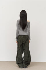 (W) Glee Button Top