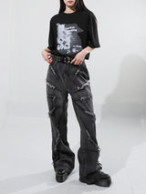 (UNISEX) トルネードデッキワイドデニムパンツ