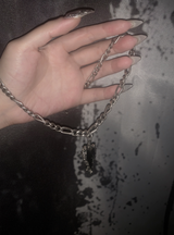 Toani Black Heart Chain Necklace