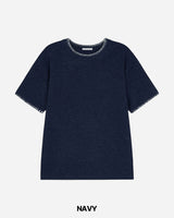 Stitch Crop short Sleeve Knit