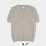 Roel Cable Round Short Sleeve Knit