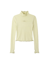 DOT TURTLENECK LONG SLEEVE (MUSTARD)