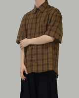 テンタショートスリーブチェックシャツ