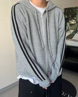 CB Track Knit Hood Zip-up (4C)