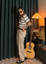 Striped Ribbed Knit 3COLOR