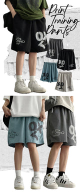 Prom printing Half-length Training Shorts