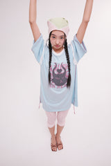 デビルキャットTシャツ ブルー