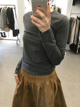 Tingle Suede Midi Skirt (2color)