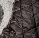 Creme Raccoon Fur Padding Mustang