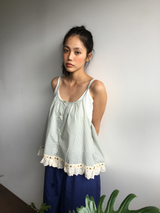 Clue Pearl Punched Bustier (2color)