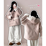 Diane Lovely Wool Hooded Mustang Coat