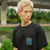ファジーハーフTシャツ / Black