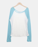 Ella Raglan One Shoulder Long Sleeve T-Shirt