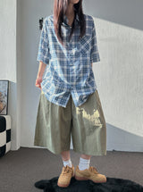 Pre Rivet Pocket Nylon Bermuda Shorts 3color