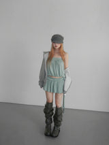 vermel knot top(2 color)