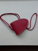 [Real Leather] Stitch Clip Sunglasses Holder