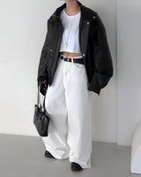 Roll-up Loose fit Cropped Short-sleeved T-shirt