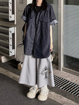 cross sweat bermuda pants