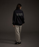W BLUEBIRD HALF ZIP-UP SWEATSHIRT NAVY