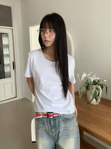 シルクUネックTシャツ (3C)