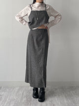 [FW/Setup Available] Bocashi Button Long Skirt