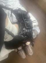 セランダーポケットタッセルショルダーバッグ (black)