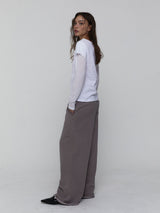 Layered Long Sleeve Top_White