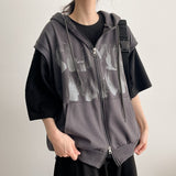 ウッディ フーデッドベストジップアップ (4 colors)