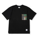 スクエアカモフラージュポケットオーバーサイズショートスリーブTシャツ