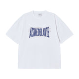 25FW DOUBLE LAYER LOGO WIDE SHORT SLEEVE T-SHIRT WHITE