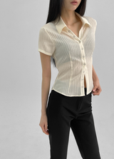 [MADE] Elsop Burton Pleats Blouse (Short-Sleeved ver.)