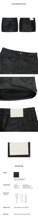 CIELO MINI SKIRT black