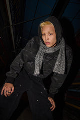 CAMO STAR HOOD ZIP UP CHARCOAL CAMO