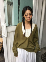 サンデーVネックニット (4color)