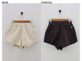 LINEN COTTON BANDING SHORTS (5COLORS!)