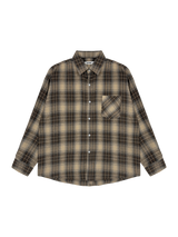 セッドチェックシャツ(Brown)