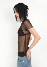 S-curve Mesh t-shirt