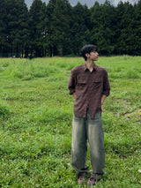 サンドカーブドデニムパンツ (S, M, L)
