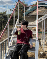 ミックスレイヤードロングスリーブTシャツ
