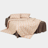 Dust-Free Maple Pattern - Orange Duvet Cover - K size