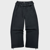 CARROT PANTS IN DARK GREY