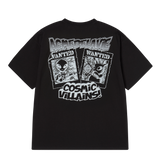25SS COSMIC VILLAIN SHORT SLEEVE T-SHIRT BLACK